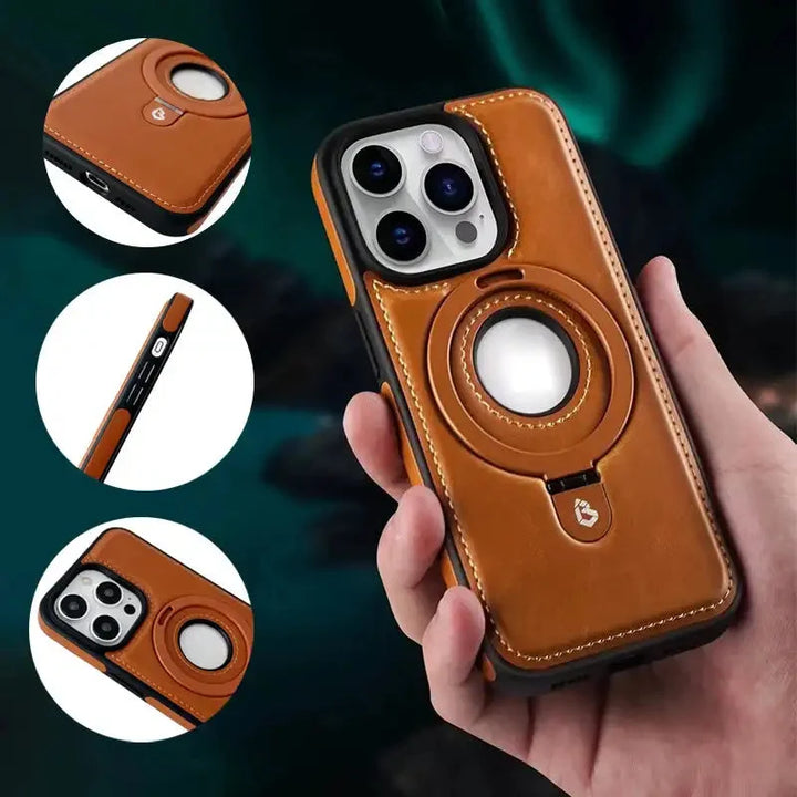 Magnetyczne etui na iPhone z niewidocznym stojakiem