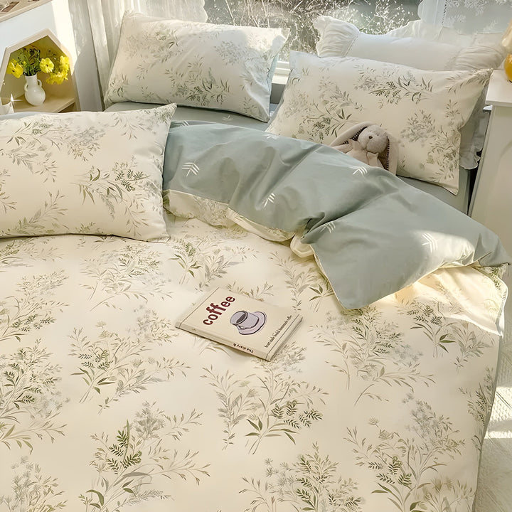 Zestaw pościeli CherryBliss – Elegancki zestaw pościeli z ochraniaczem na materac