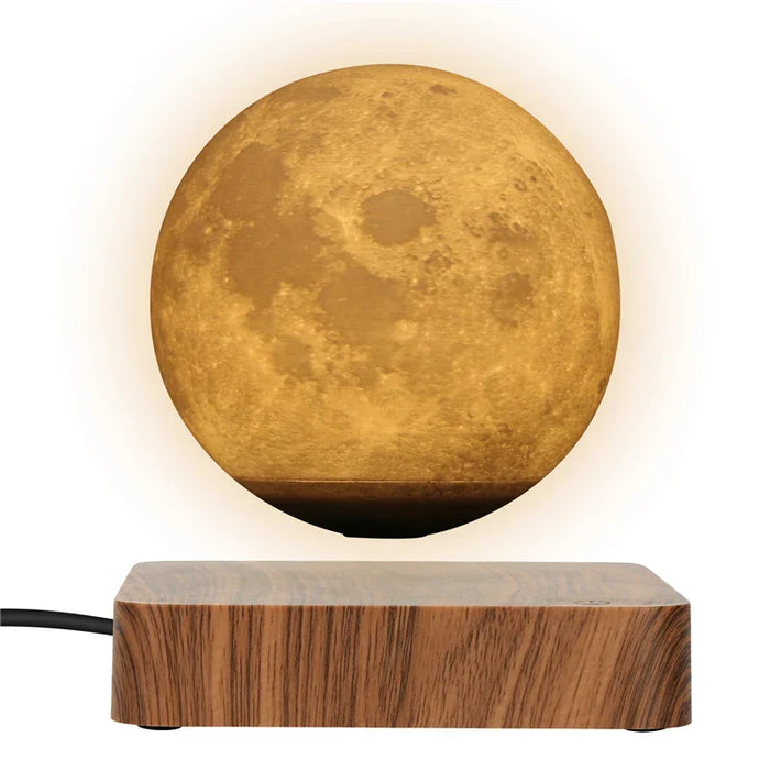 LunaGlow Lampa Księżycowa – Latająca Lampa LED 3D z Magnetycznym Designem Levitacyjnym