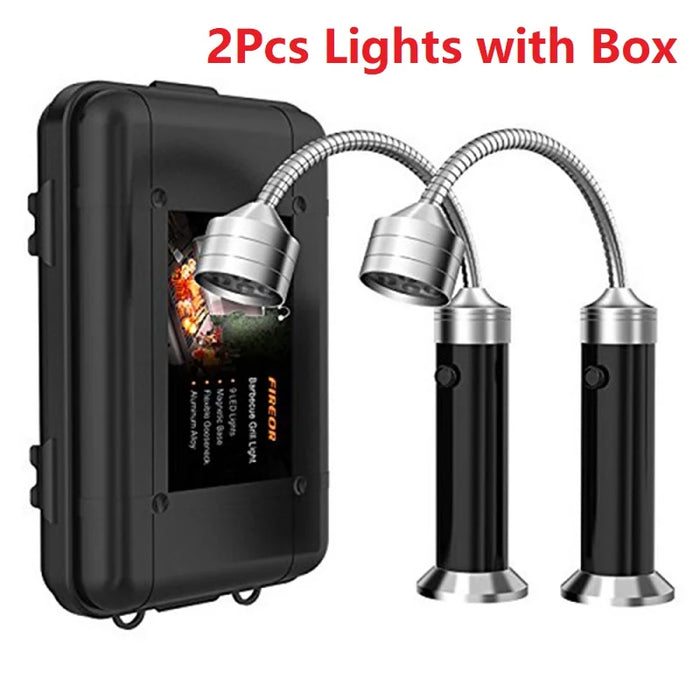Lampa Grillowa LED Carvallo z Podwójną Głowicą | Obracana 360° & Odporną na Ciepło | Super Jasna do BBQ, Wędkowania Nocnego & Kempingu
