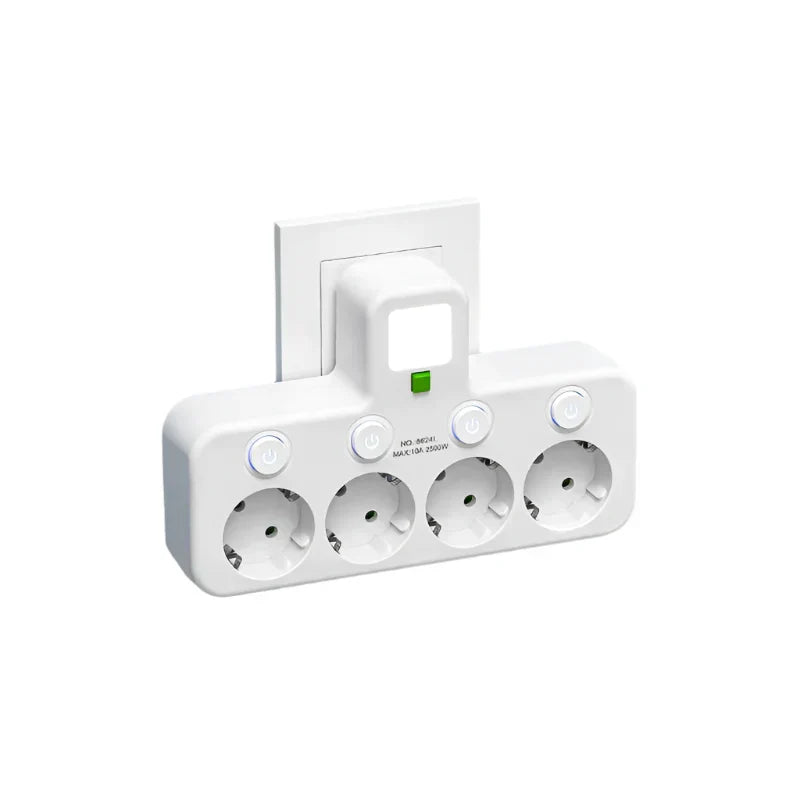 Carvallo VOLTRIQ ProLine | 3–4 gniazda + 2× USB &amp; 1× Typ-C | 2500 W | Ochrona przeciwprzepięciowa &amp; Włącznik