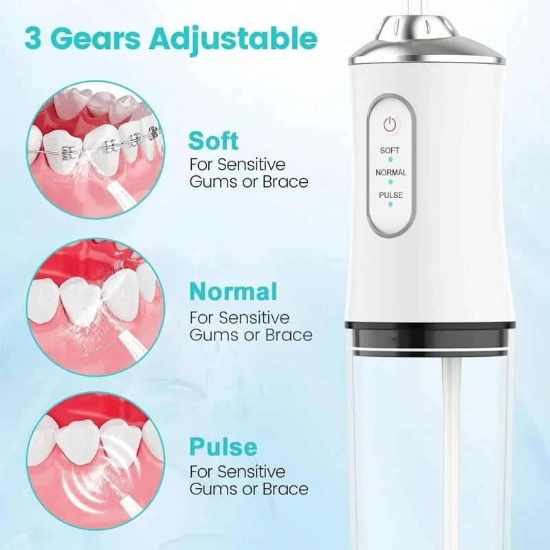 Bezprzewodowy Irrigator do Zębów – Przenośny Ładowany Oral Irrigator do Głębokiego Czyszczenia