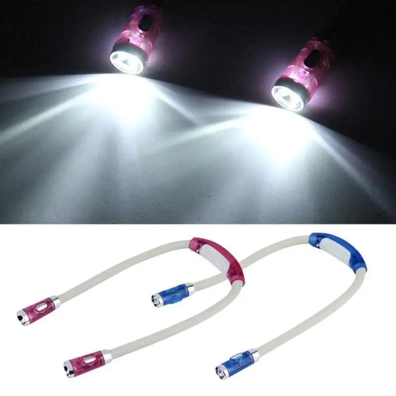 Elastyczna lampa LED do robótek ręcznych i czytania – lampa na szyję