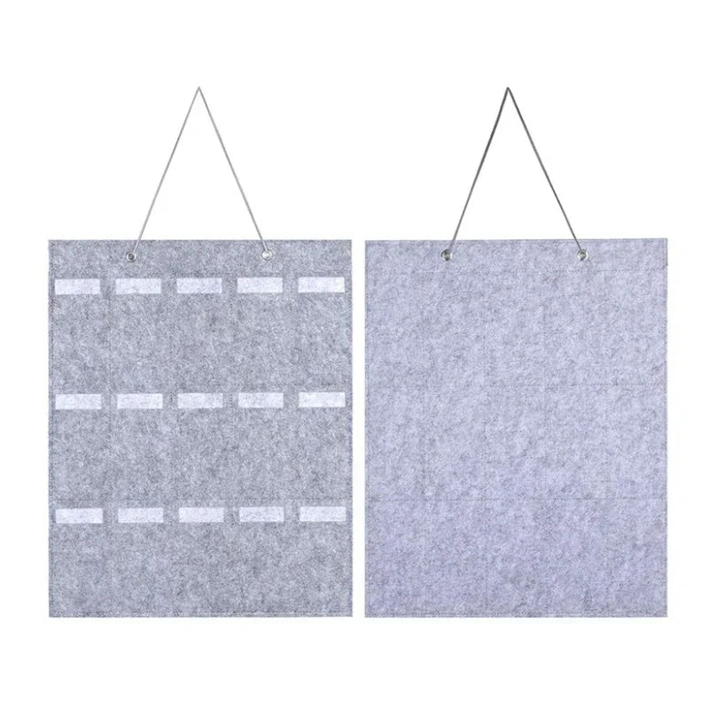 Organizer Carvallo | Ścienny uchwyt na okulary | Składana torba na okulary przeciwsłoneczne | Oszczędzająca miejsce i odporna na kurz | 42 × 38 cm