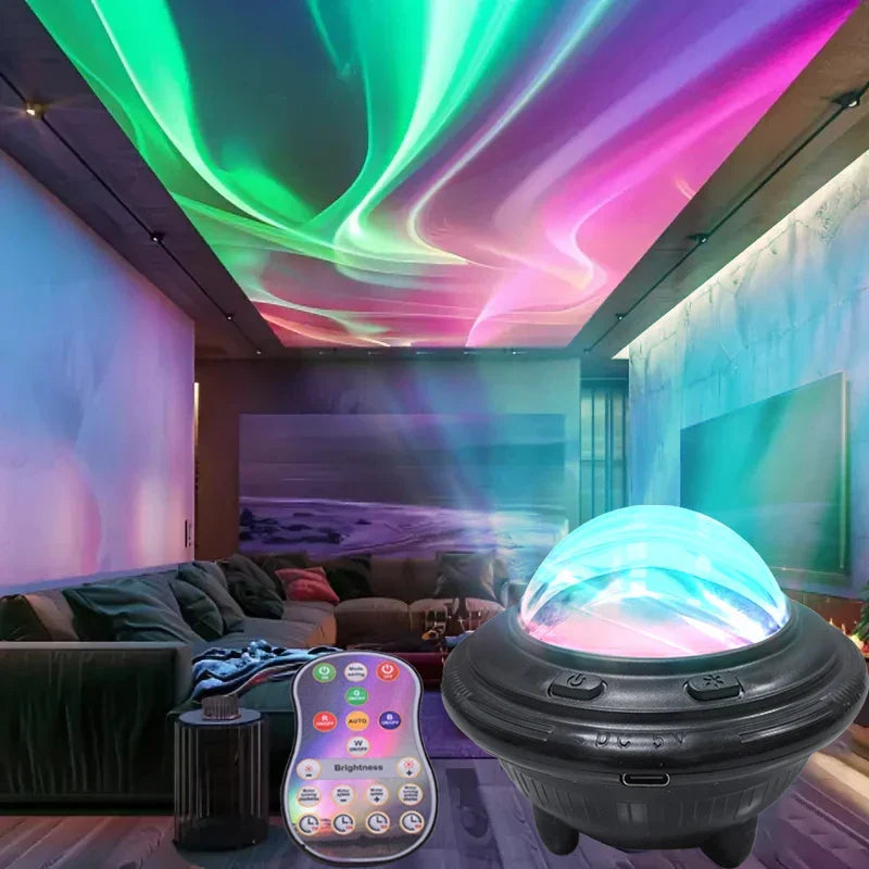 RoyaleGlow Aurora Starlight Projektor – Przekształć swoją przestrzeń w magiczne zorze polarne