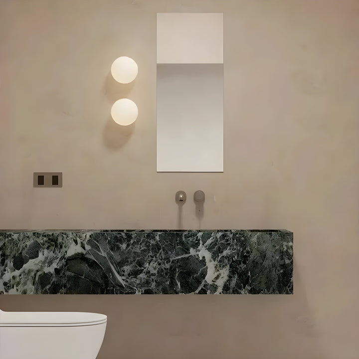 Okrągła Szklana Lampa Ścienna – Nowoczesna Lampa LED do Salonu lub Przedpokoju