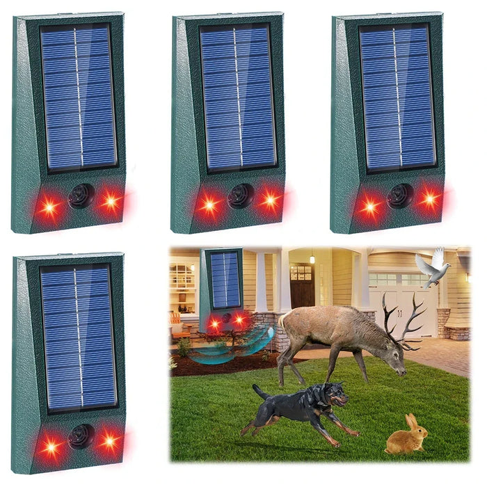 Carvallo Ultrasoniczny Odstraszacz Ptaków Solarny | Z LED i Czujnikiem Ruchu | Wodoodporny IP58 | Zasięg 600 m²