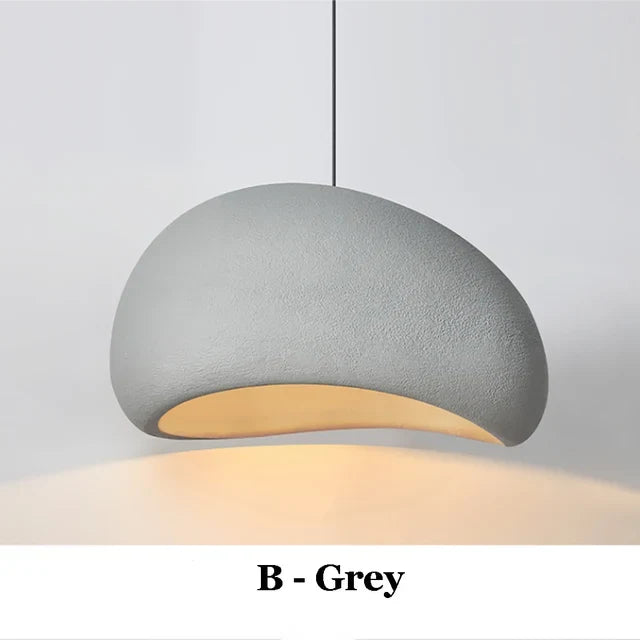 Nowoczesna nordycka lampa wisząca Wabi-Sabi LED – Regulowana lampa wisząca do jadalni i salonu