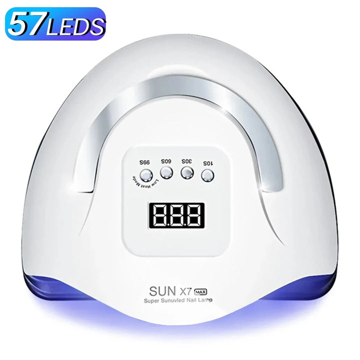 Carvallo-LED Lampa do paznokci NailRadiant Pro 81 | 81 LED-ów | 4 tryby timera | Inteligentny czujnik i technologia bezbólowe | Dla Carvallo i żeli LED