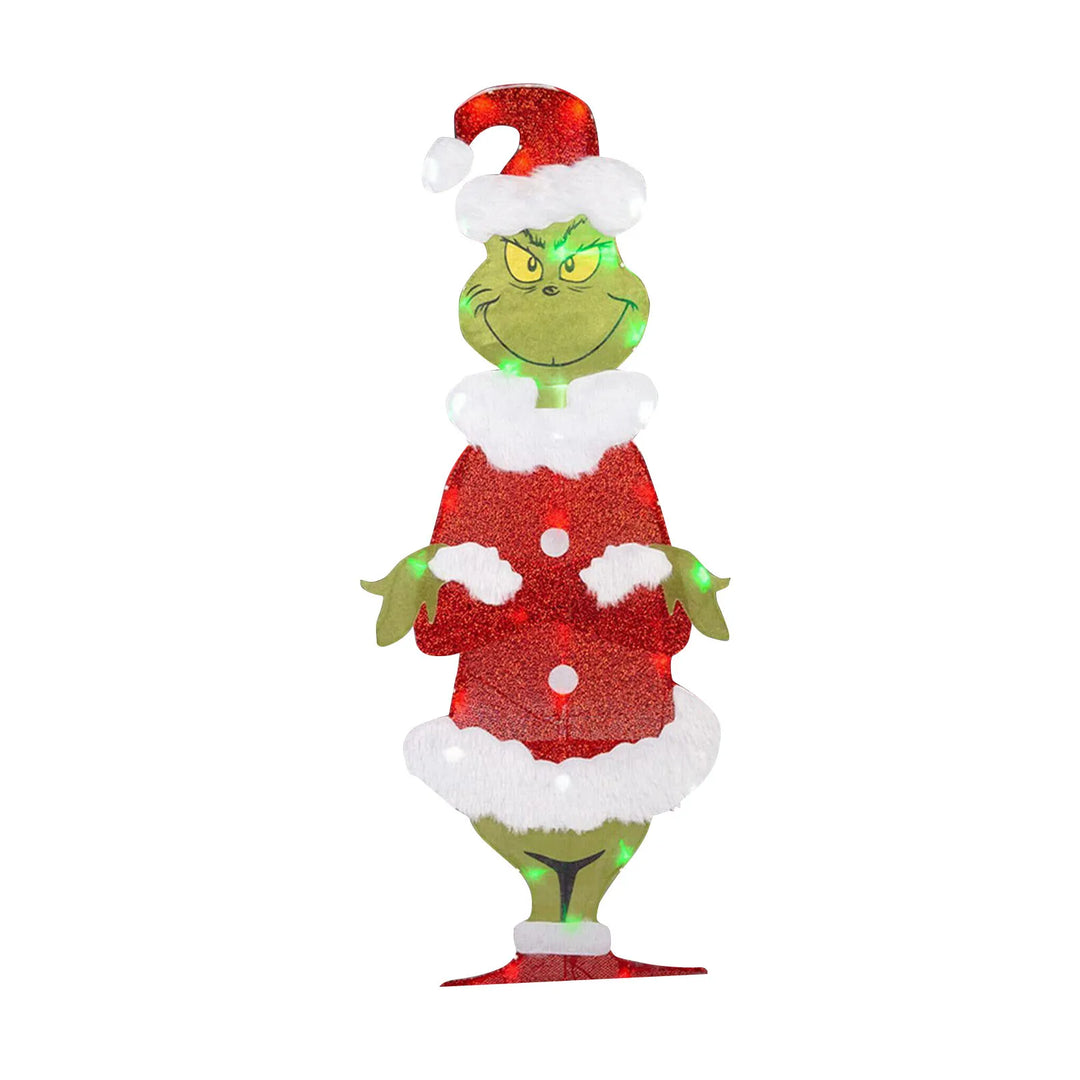 Grinch Dekoracja Świąteczna - Wesołe Oświetlenie Ogrodowe na Święta
