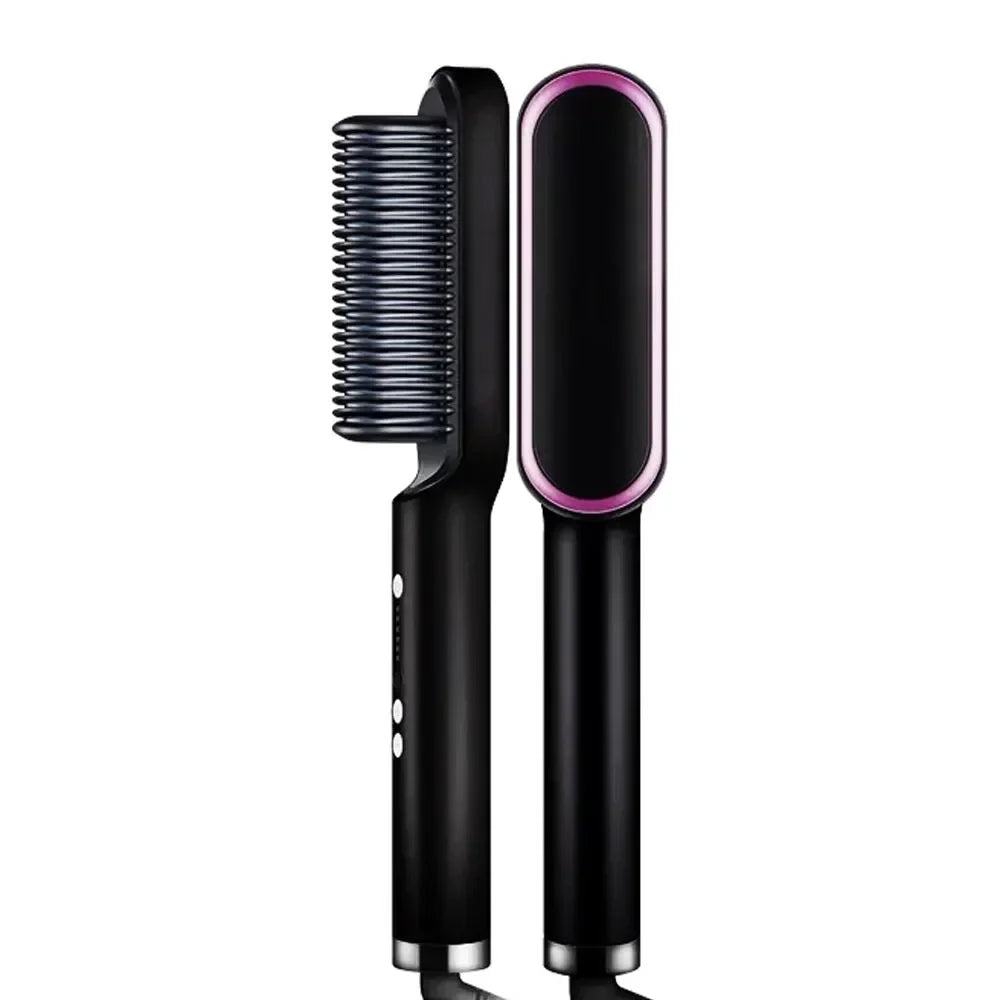 Carvallo-in-1 Jonowy Stylizator Ciepła IonPro | Prostownica, Grzebień i Hot Comb | Technologia Anty-frizz | 30 cm | Profesjonalna jakość