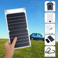 Carvallo 30W Panel słoneczny | Ultralekki i Wodoodporny | Złącze USB do telefonu i powerbanku | Na zewnątrz i Kemping