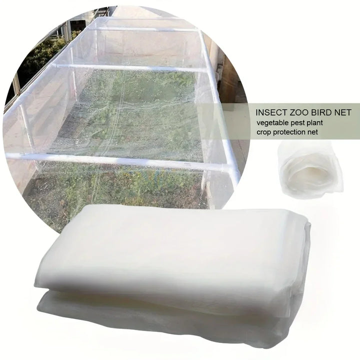 Carvallo Premium Siatka Ochronna | Drobnooczko na owady i ptaki | 2,5 × 5 m Ochrona dla owoców, warzyw i roślin – Biała