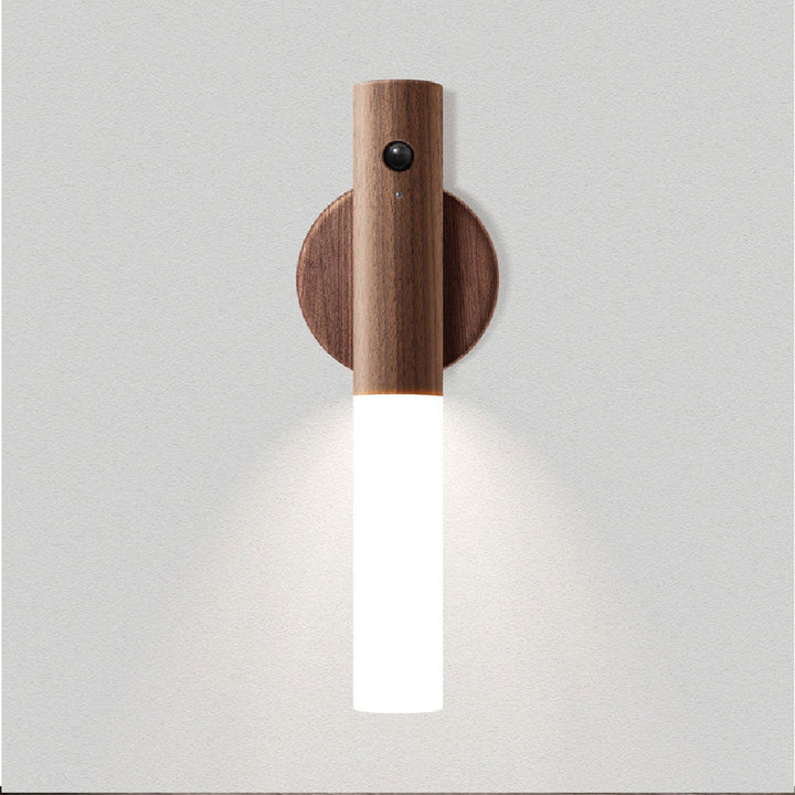 Ładowalna lampa ścienna LED – Lampa z czujnikiem ruchu USB z magnesem do sypialni, salonu i schodów