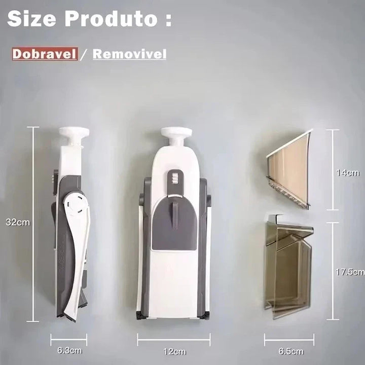 Bezpieczna 5-w-1 Krojenie Warzyw z Pojemnikiem na Odpady 1+1 Gratis