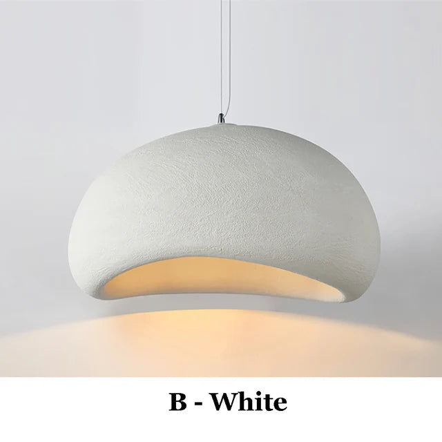 Nowoczesna nordycka lampa wisząca Wabi-Sabi LED – Regulowana lampa wisząca do jadalni i salonu