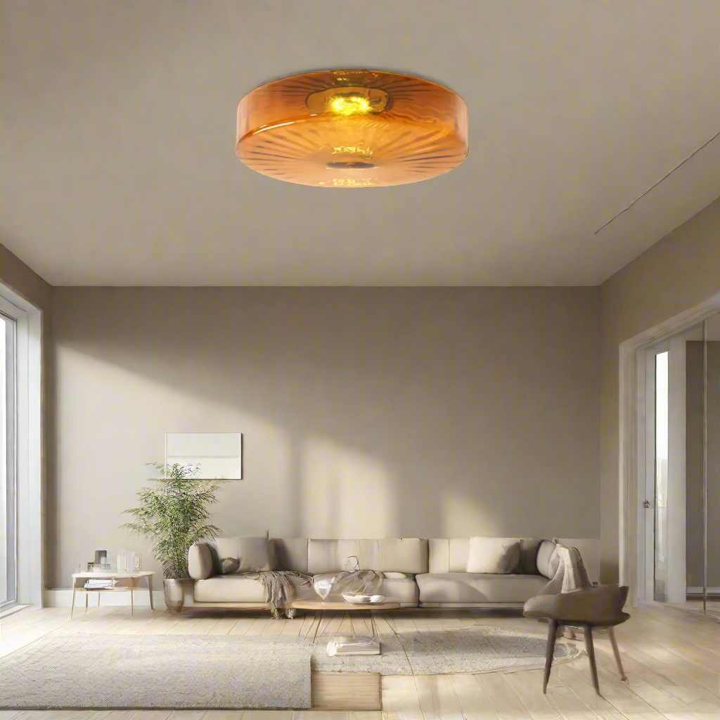 RadiantAura – Lampa sufitowa Solstråle ze szkła dla eleganckiego oświetlenia i stylowego wnętrza