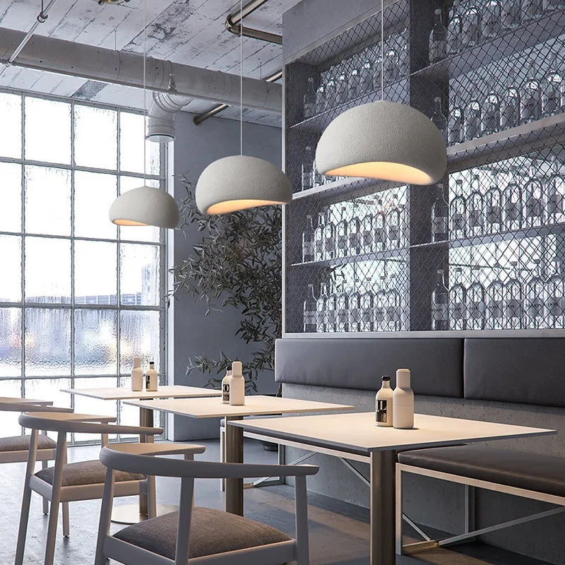 Nowoczesna nordycka lampa wisząca Wabi-Sabi LED – Regulowana lampa wisząca do jadalni i salonu