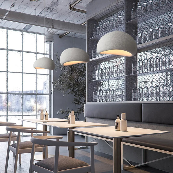 Nowoczesna nordycka lampa wisząca Wabi-Sabi LED – Regulowana lampa wisząca do jadalni i salonu