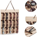Organizer Carvallo | Ścienny uchwyt na okulary | Składana torba na okulary przeciwsłoneczne | Oszczędzająca miejsce i odporna na kurz | 42 × 38 cm