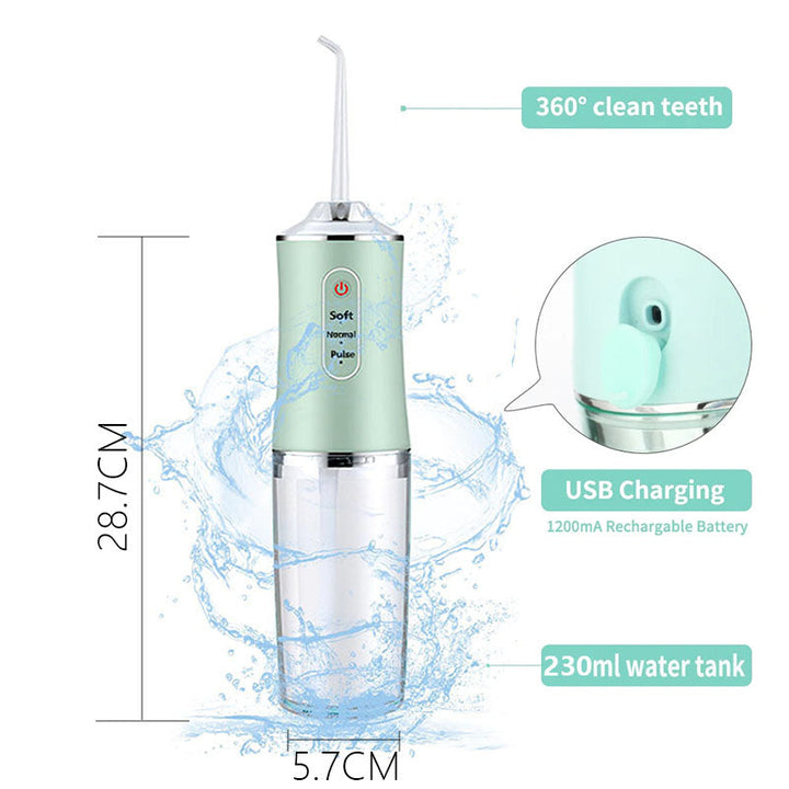Bezprzewodowy Irrigator do Zębów – Przenośny Ładowany Oral Irrigator do Głębokiego Czyszczenia