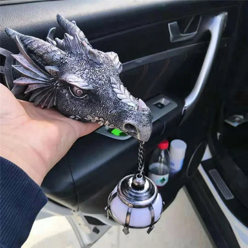 Lampa wisząca Royallure z głową smoka - 18 cm Unikalna dekoracja fantazyjna