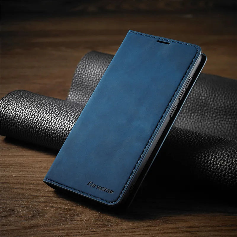 Skórzane Etui na iPhone z Portfelem i Miejscem na Karty
