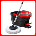 Carvallo Clean Mop Kompletny zestaw mopów | design z obracanym skrętem | z systemem łatwego rozpoczęcia odwirowania | w tym wiadro