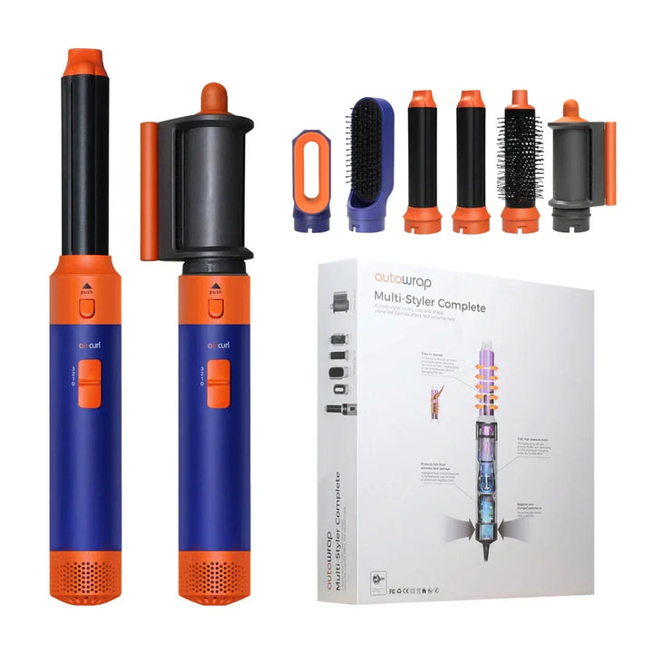 Carvallo-Föhn StyleVibe Pro 6-w-1 | Suszarka, prostownica &amp; lokówka | Z funkcją szczotkowania | 220–240 V wtyczka EU