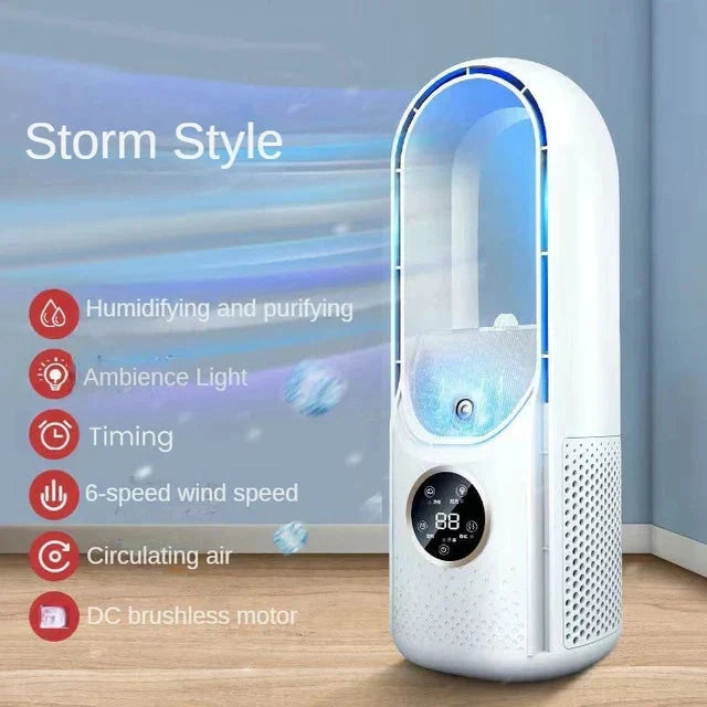 Wentylator USB bez łopatek – Cichy i przenośny chłodnica biurkowa do domu lub biura