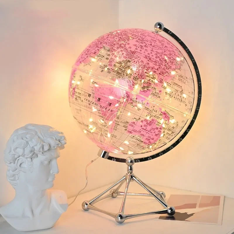 Lampa z Obracającym Się Globusem LED Royaleva – Oświetlający Element Dekoracyjny