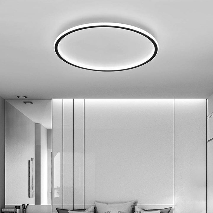 Ultra-cienka nowoczesna lampa sufitowa | LED do niskich sufitów | Okrągła i ściemniana