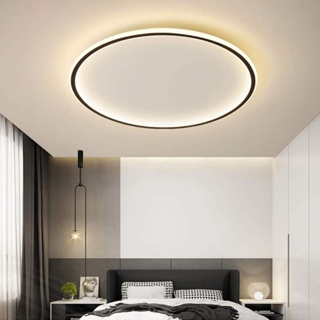 Ultra-cienka nowoczesna lampa sufitowa | LED do niskich sufitów | Okrągła i ściemniana