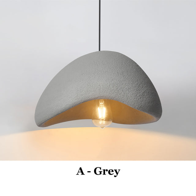 Nowoczesna nordycka lampa wisząca Wabi-Sabi LED – Regulowana lampa wisząca do jadalni i salonu