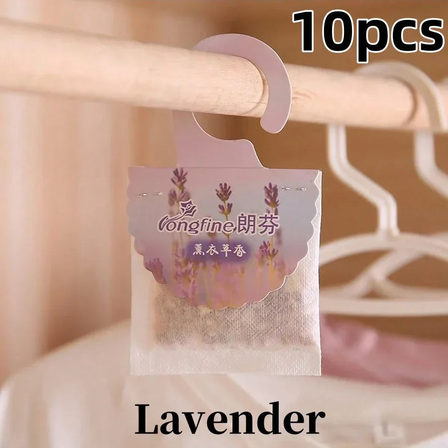 Carvallo Saszetki zapachowe do szafy i pomieszczeń | 5/10 sztuk | Długotrwały zapach | Z zawieszką | Aromaterapia i oczyszczacz powietrza