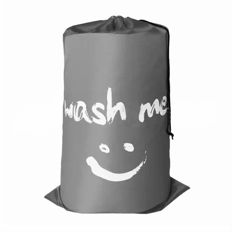 Torba do prania Carvallo | Design „Wash Me“ | Duża i odporna na rozdarcia | Idealna na podróże, dla studentów i do domu