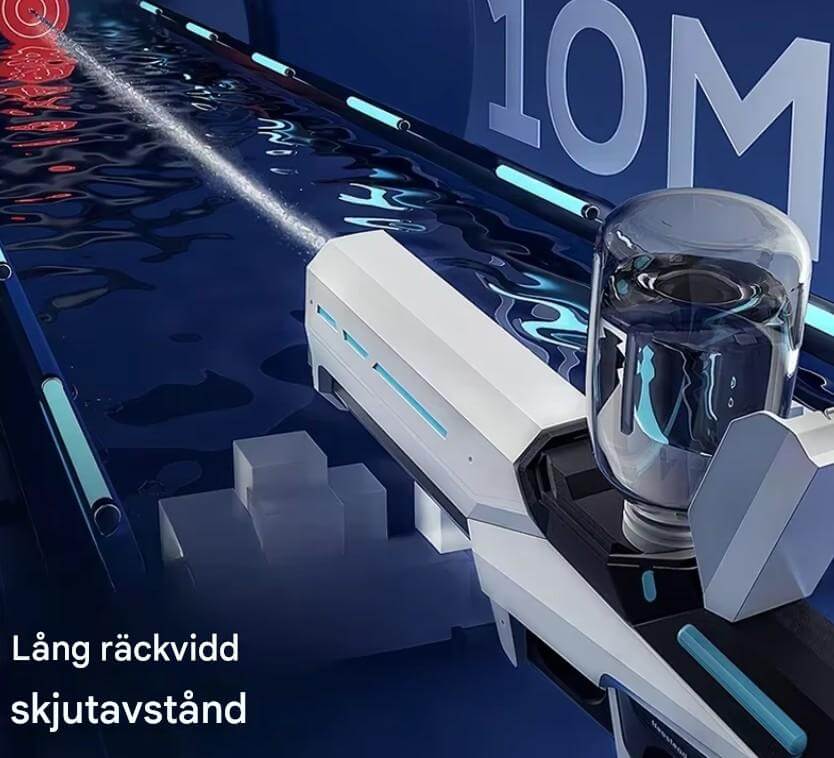 SplashForce – Automatyczna Armatka Wodna do Zabaw i Letnich Gier | Moc Elektryczna, Długi Zasięg i Mnóstwo Akcji