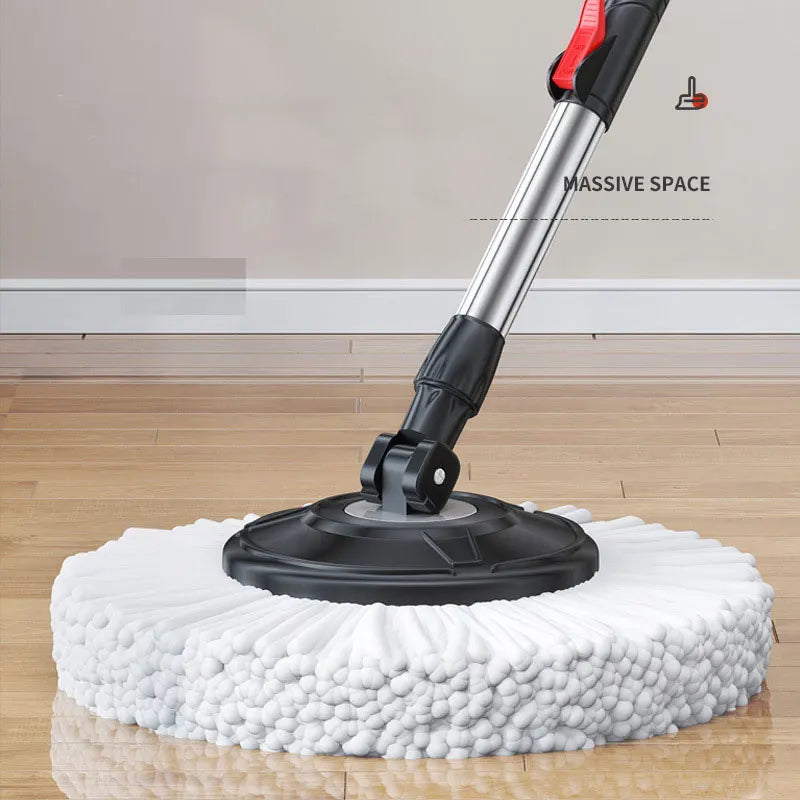 Carvallo Clean Mop Kompletny zestaw mopów | design z obracanym skrętem | z systemem łatwego rozpoczęcia odwirowania | w tym wiadro