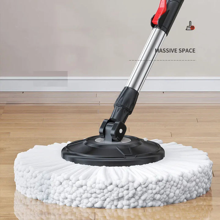 Carvallo Clean Mop Kompletny zestaw mopów | design z obracanym skrętem | z systemem łatwego rozpoczęcia odwirowania | w tym wiadro