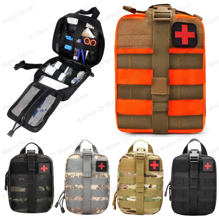 Carvallo Gear Takticzna Torba Pierwszej Pomocy | Przetrwanie na Zewnątrz &amp; Sytuacje Kryzysowe | Kompatybilna z MOLLE | Rozmiar L: 15 × 11 × 21 cm
