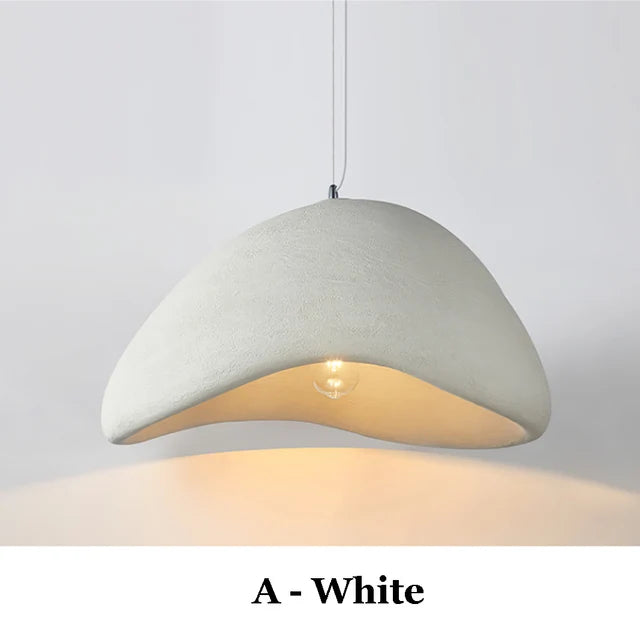 Nowoczesna nordycka lampa wisząca Wabi-Sabi LED – Regulowana lampa wisząca do jadalni i salonu