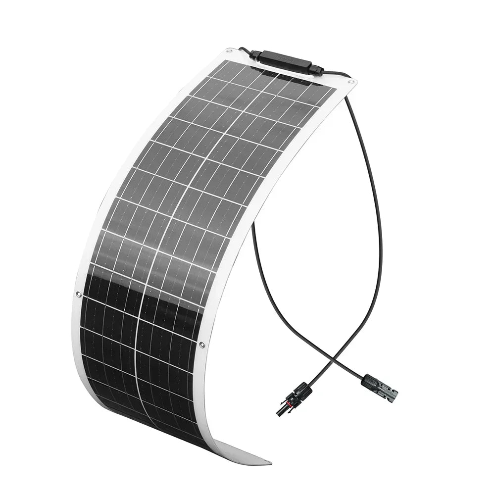 Zestaw paneli słonecznych Carvallo Pro Flexibles 50W | Ultralehký i elastyczny | 12V/24V | Do samochodu, łodzi, kampera i kempingu