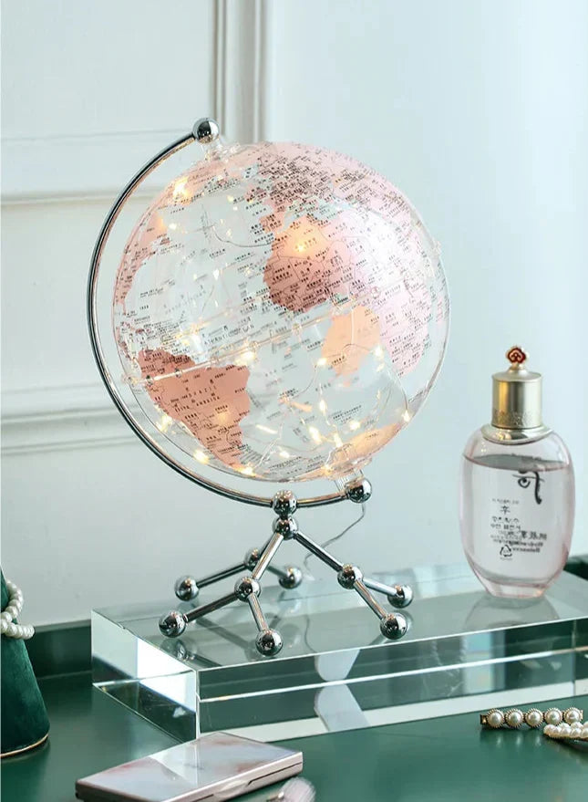 Lampa z Obracającym Się Globusem LED Royaleva – Oświetlający Element Dekoracyjny