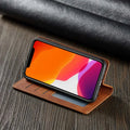 Skórzane Etui na iPhone z Portfelem i Miejscem na Karty