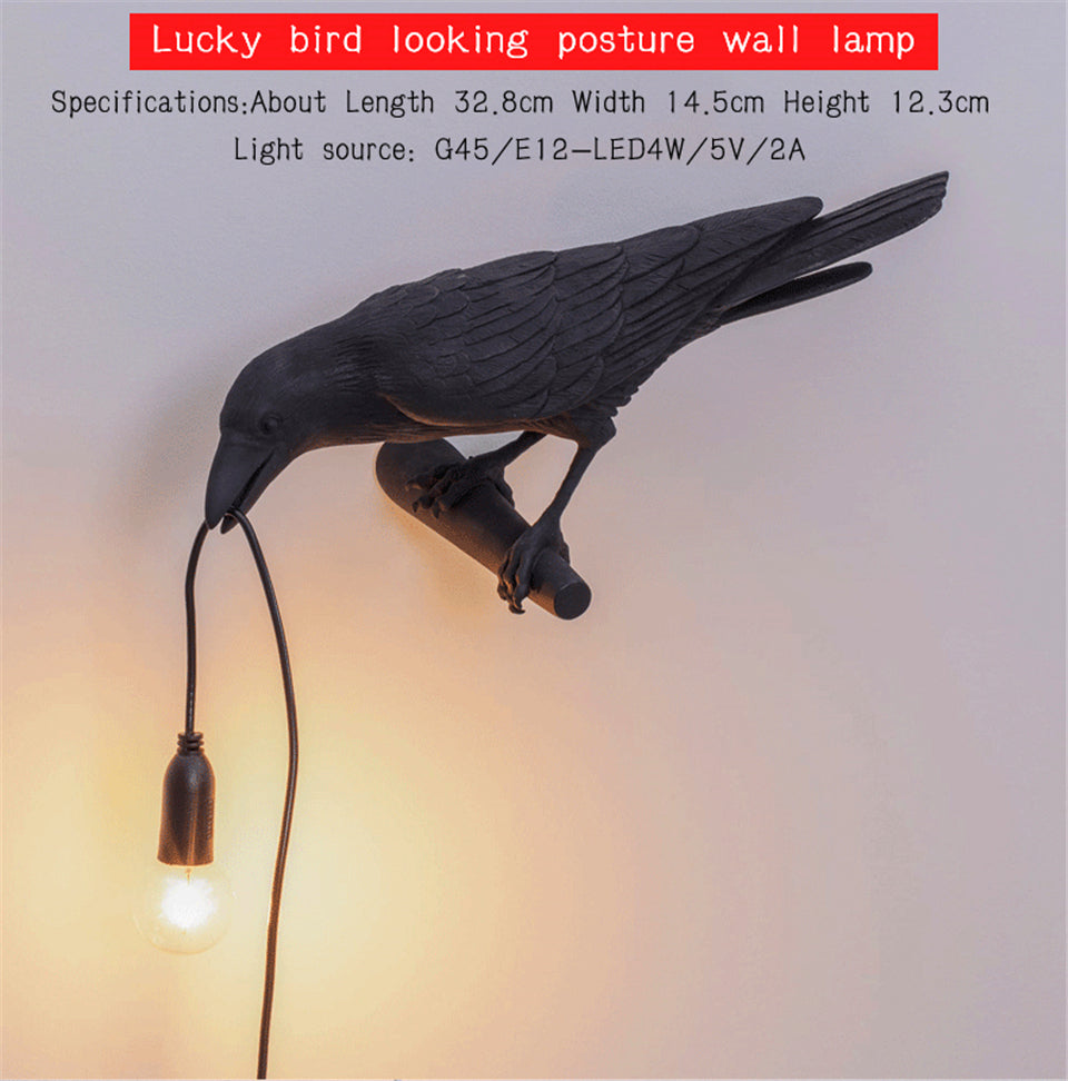 Lampa Ptasia – Elegancka Lampa LED na Ścianę do Domu i Dekoracji