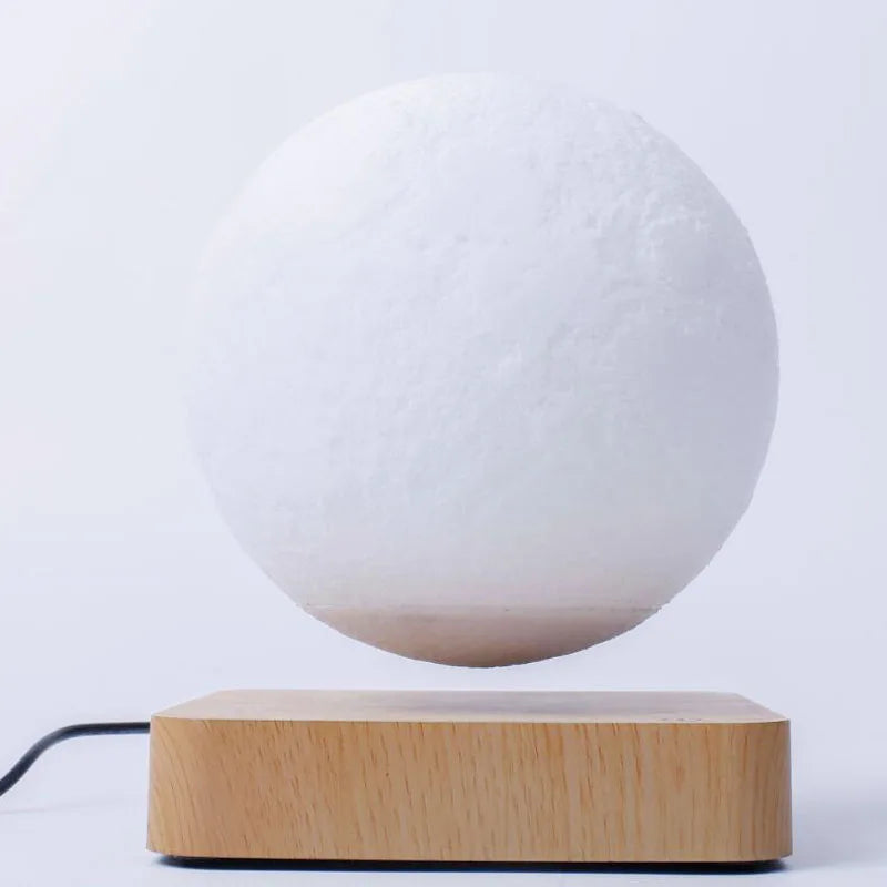 LunaGlow Lampa Księżycowa – Latająca Lampa LED 3D z Magnetycznym Designem Levitacyjnym
