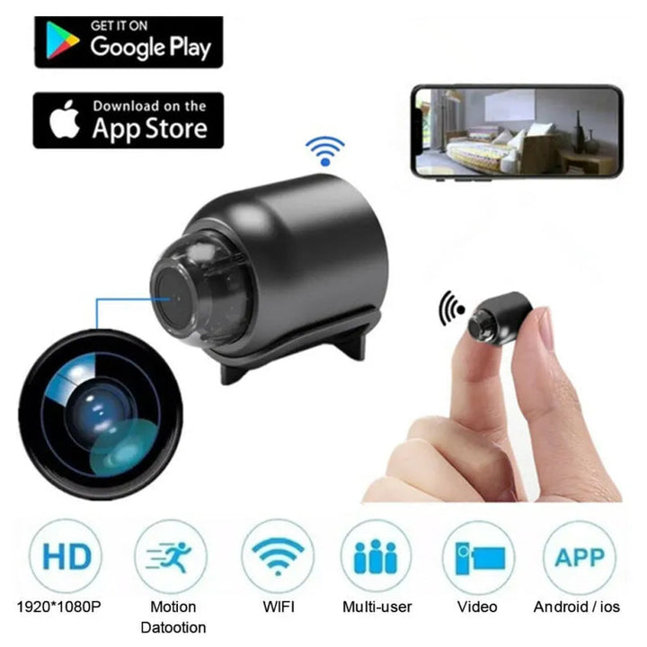 Bezprzewodowa Kamera Monitorująca Wnętrze Mini HD WiFi do Monitorowania Mobilnego