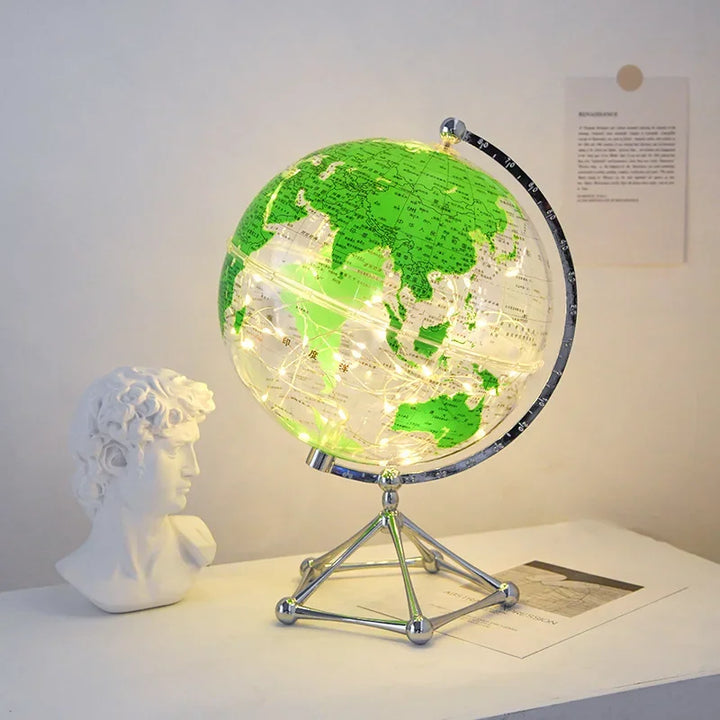 Lampa z Obracającym Się Globusem LED Royaleva – Oświetlający Element Dekoracyjny