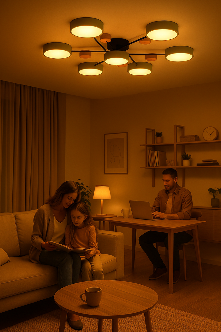 Nowoczesna skandynawska lampa sufitowa LED – stylowa i trwała