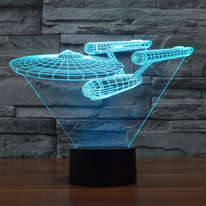 Lumora 3D Star Trek Enterprise Statek LED-lampa